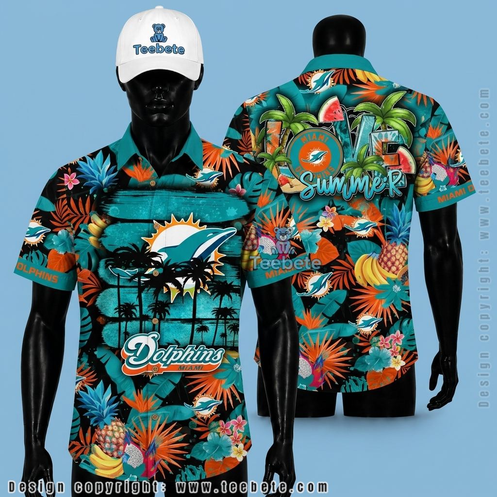 Miami Dolphins Hawaiian Shirt Summer Fruit