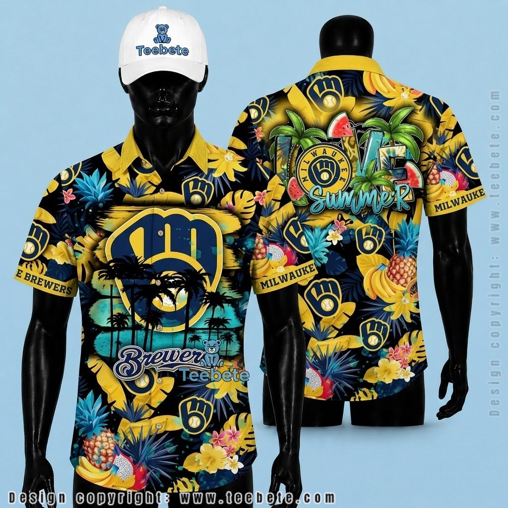 Milwaukee Brewers Hawaiian Shirt Snoopy Cool