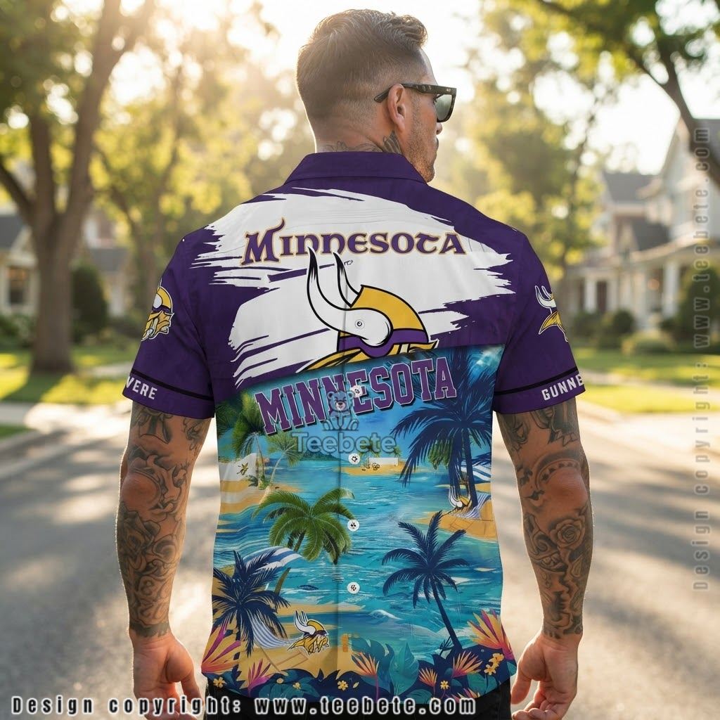 Minnesota Vikings Island Tropical Beach Shirt Version 2 Minnesota Vikings Island Tropical Beach Shirt Version 2