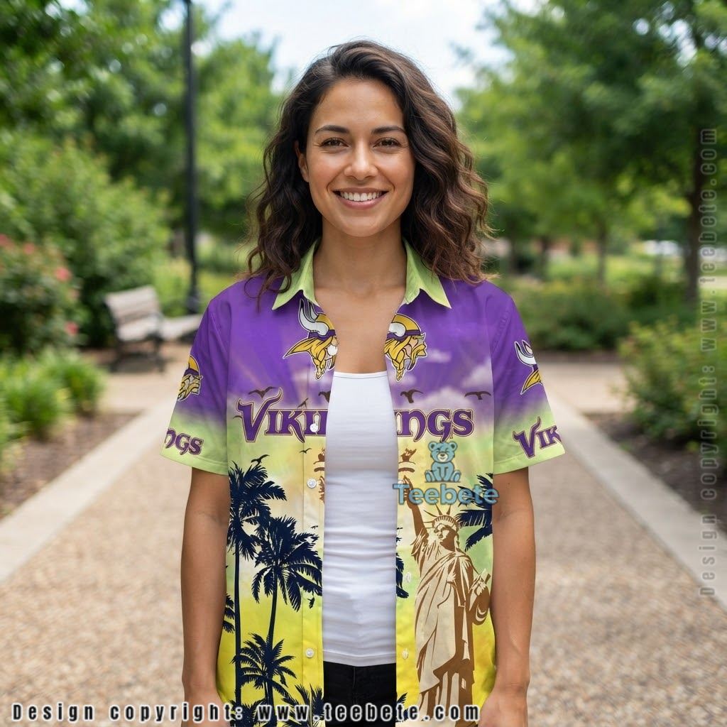 Minnesota Vikings St Patrick Mickey Aloha Shirt Minnesota Vikings St Patrick Mickey Aloha Shirt
