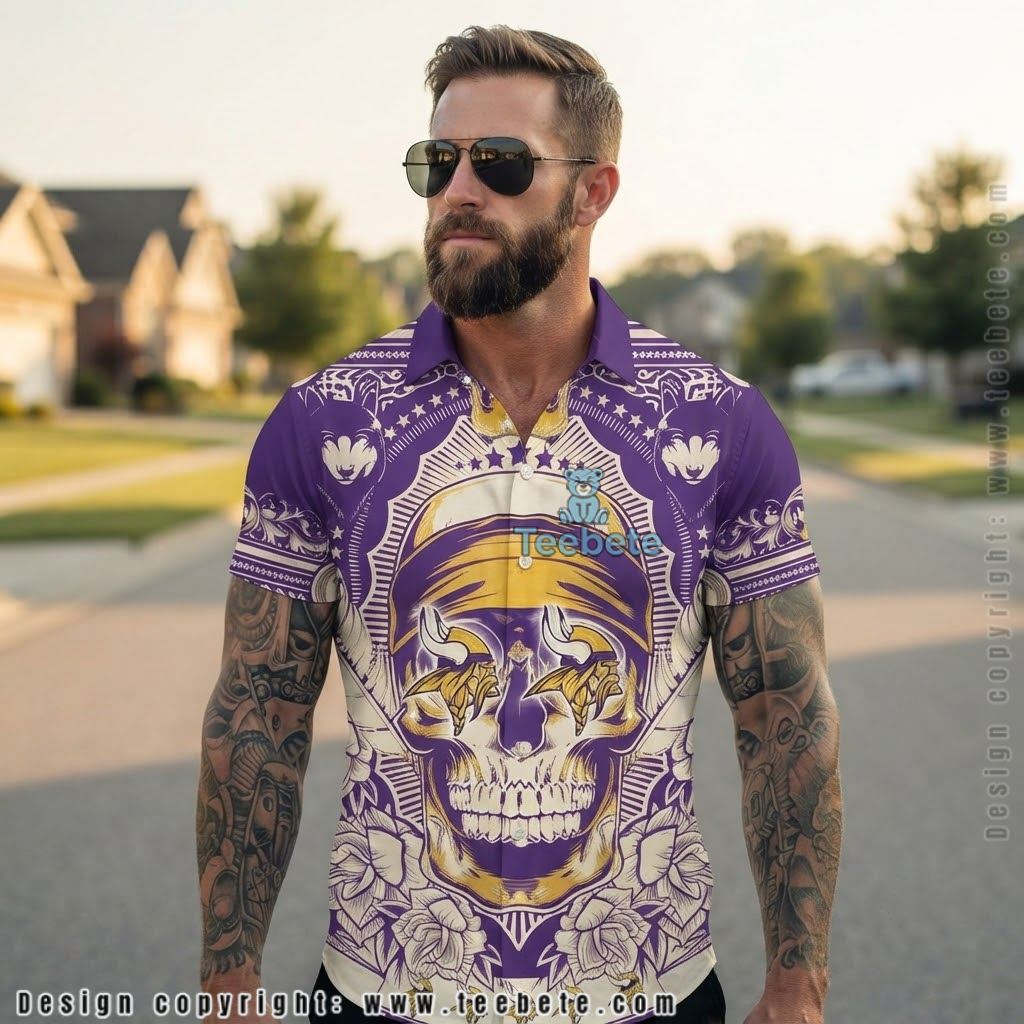 Minnesota Vikings Summer Fruit Aloha Shirt Minnesota Vikings Summer Fruit Aloha Shirt