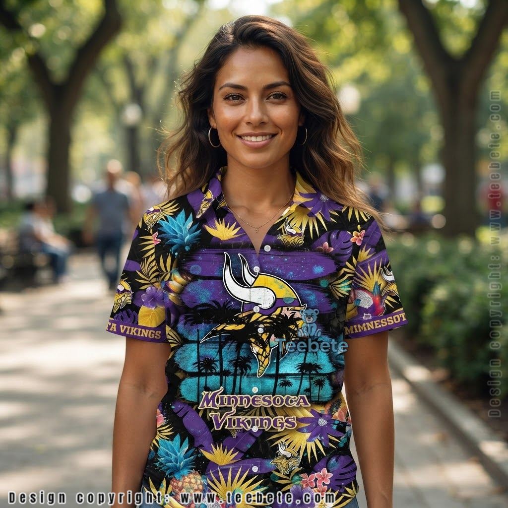 Minnesota Vikings Summer Fruit Aloha Shirt