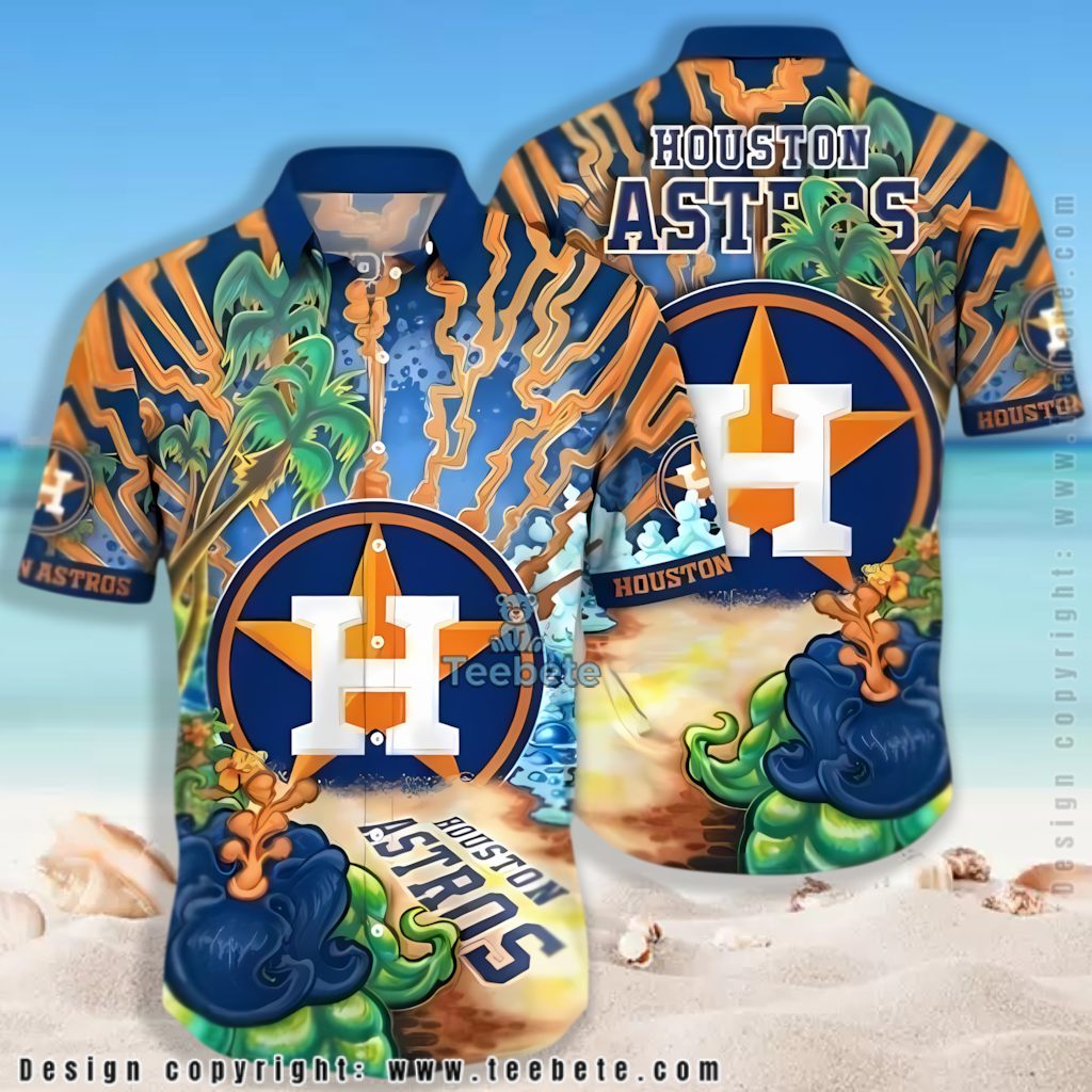 Monstera Leaves Houston Astros Tropical Shirt Version 2 Monstera Leaves Houston Astros Tropical Shirt Version 2