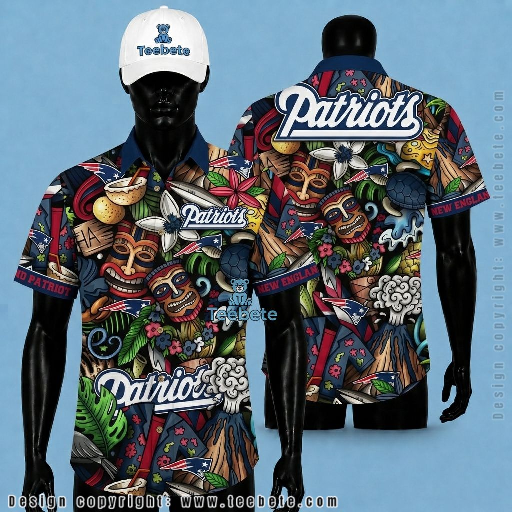 New England Patriots Aloha Shirt Stitch Lilo