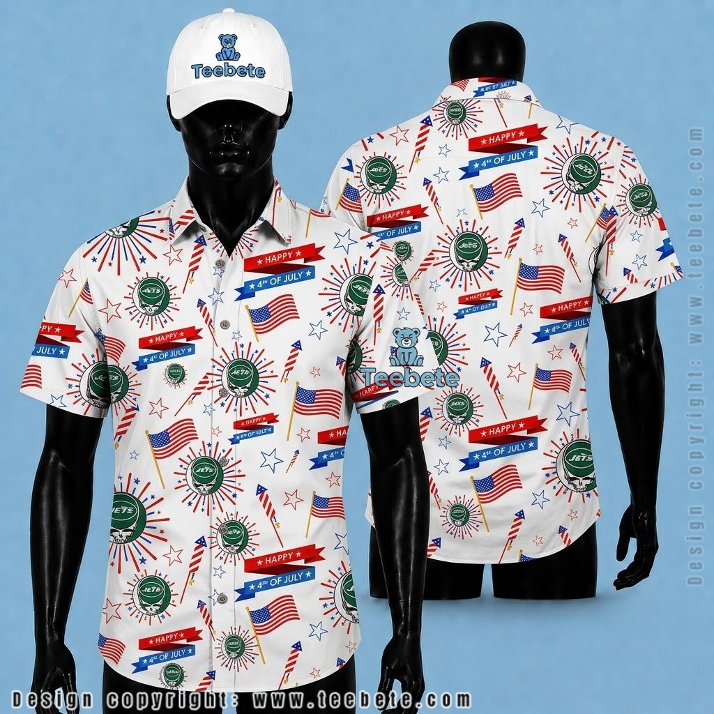 New York Jets Hawaiian Shirt 4th Of July