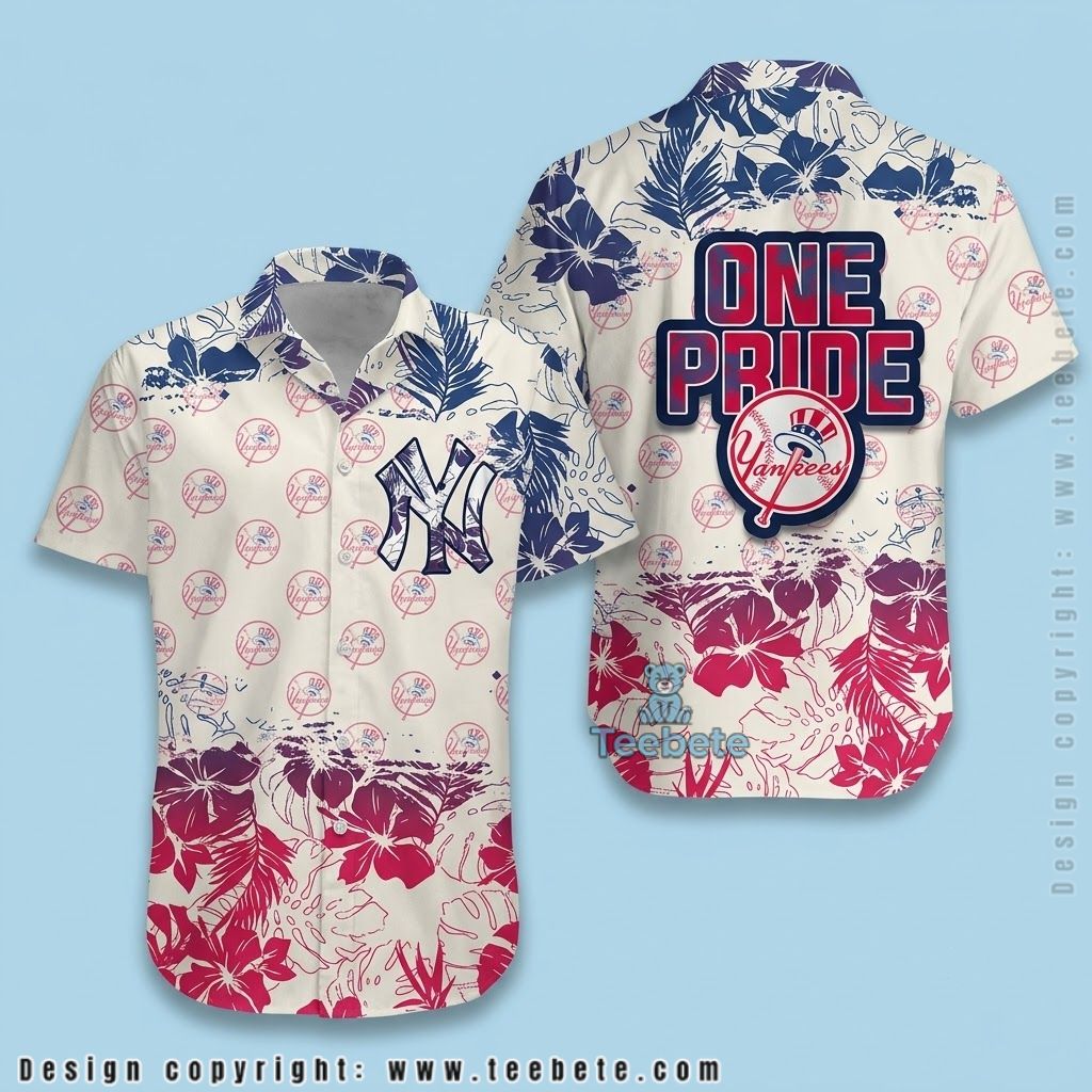 New York Yankees Hawaiian Shirt One Pride
