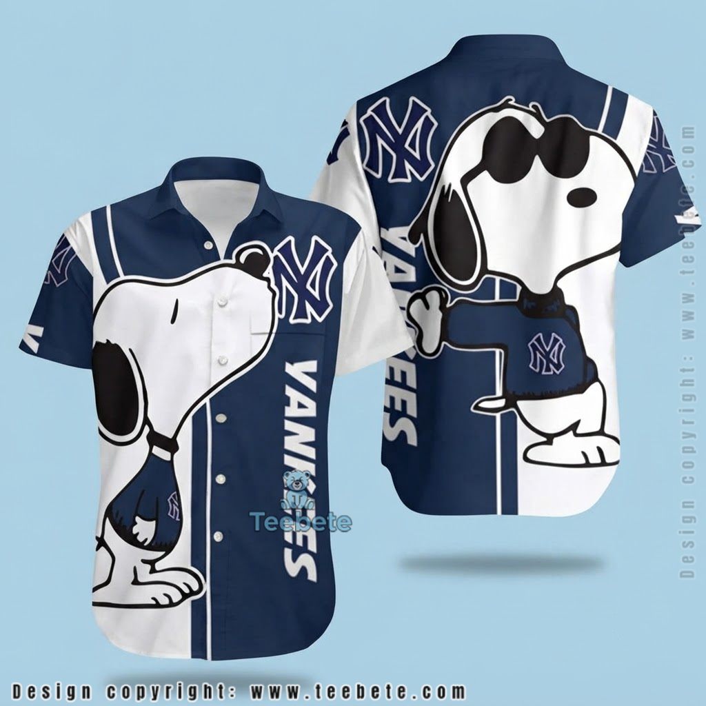 New York Yankees Hawaiian Shirt Snoopy Cool