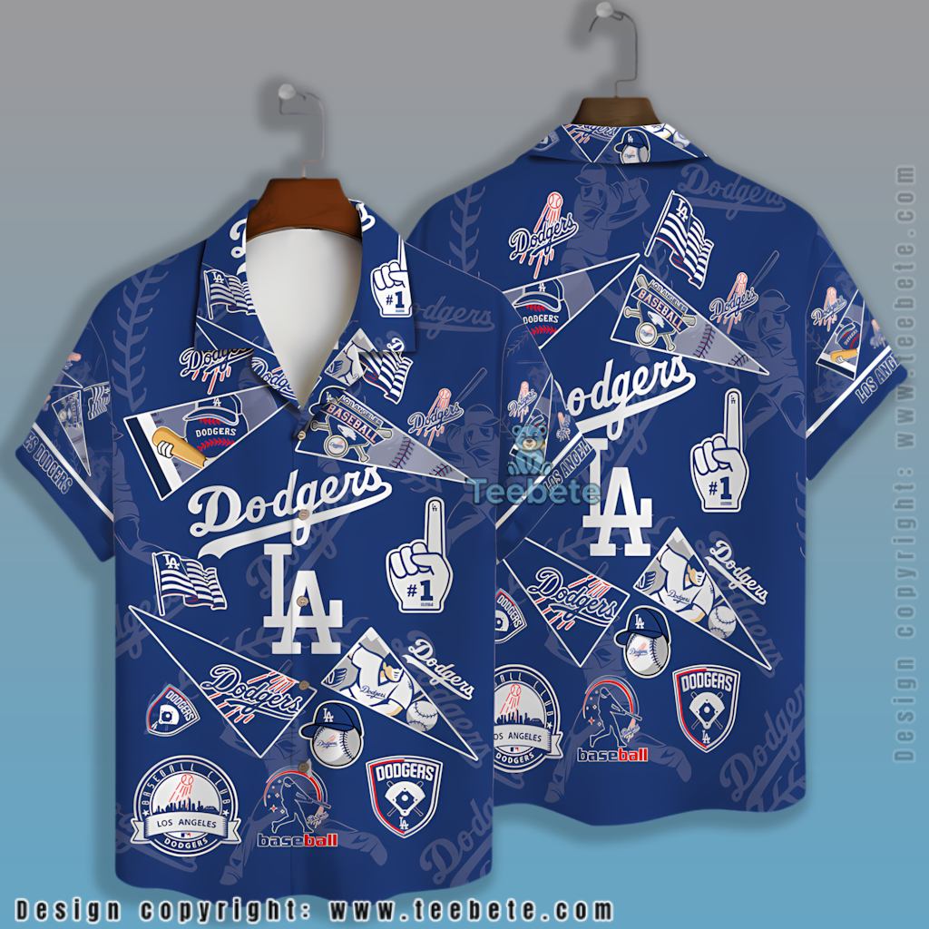 Pennant Fan Gear Los Angeles Dodgers Hawaiian Shirt