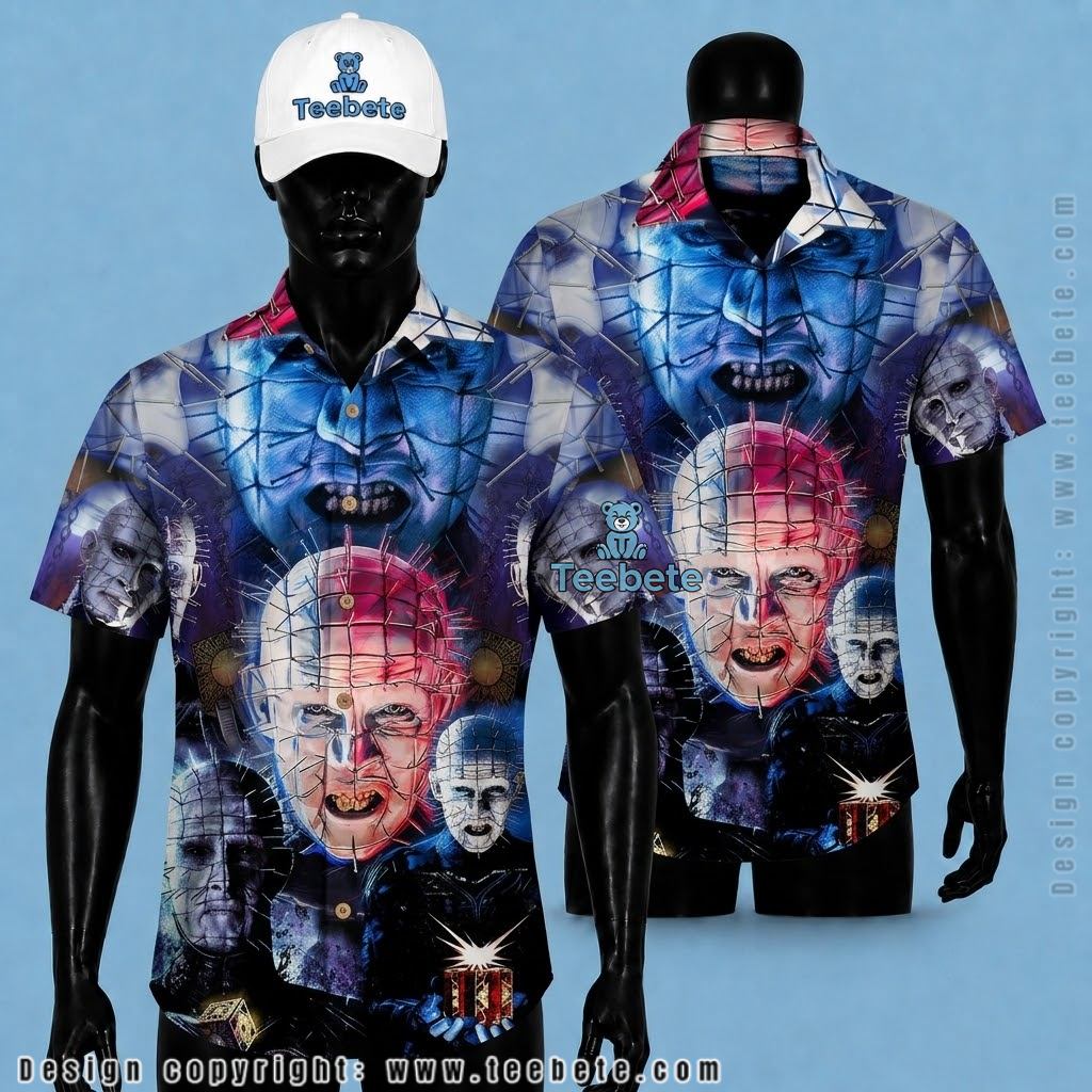 Pinhead Hellraiser Halloween Button Up Shirt