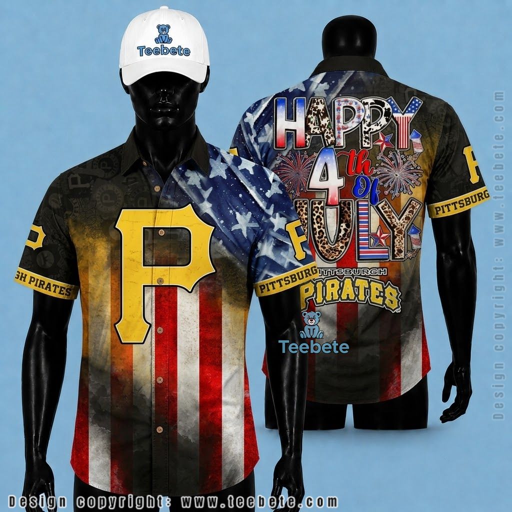 Pittsburgh Pirates Hawaiian Shirt 4th Of July