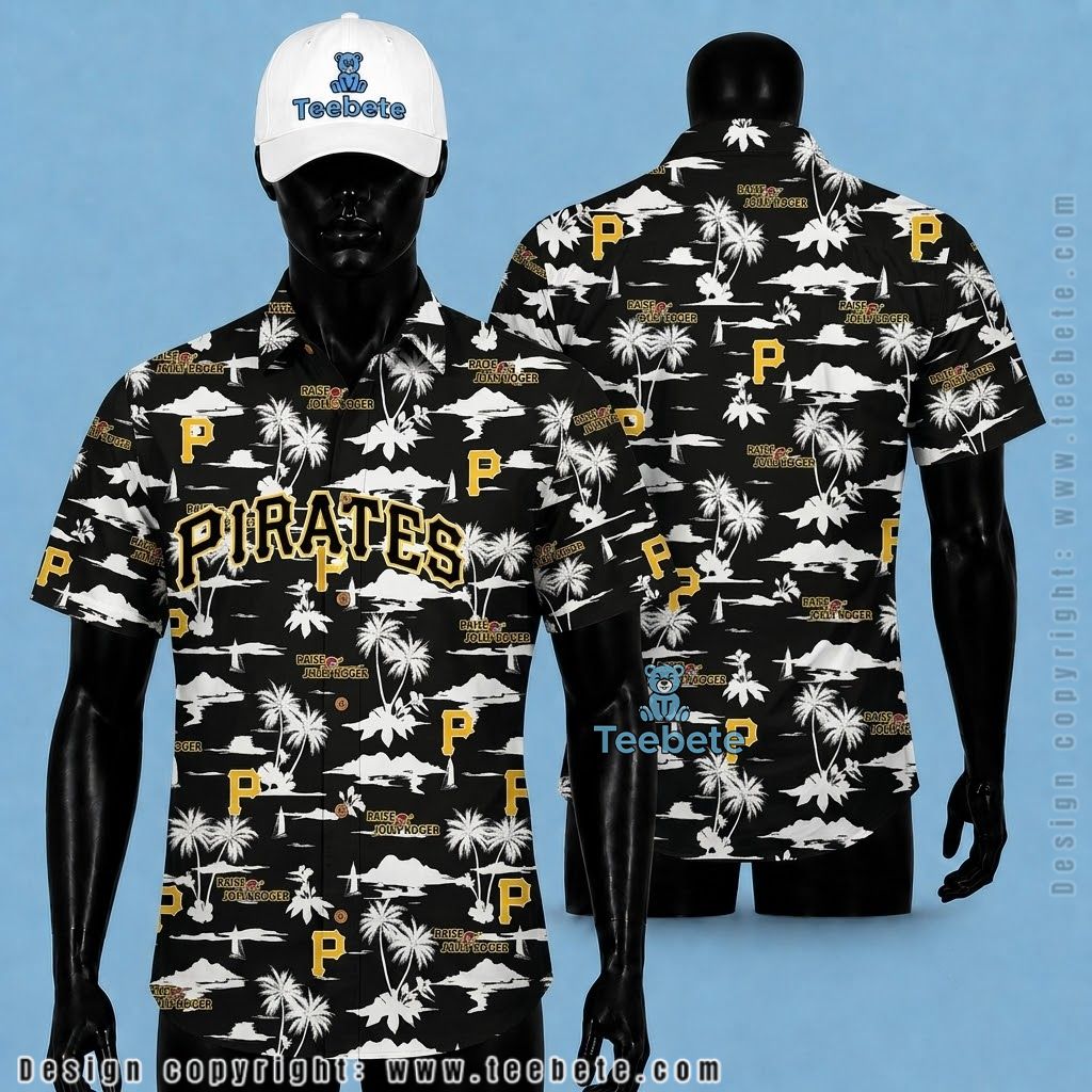 Pittsburgh Pirates Hawaiian Shirt Raise The Jolly Roger