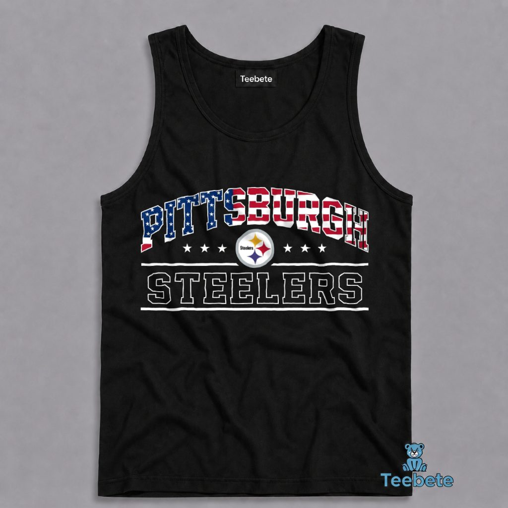 Pittsburgh Steelers American Flag Football Tanktop Pittsburgh Steelers American Flag Football Tanktop