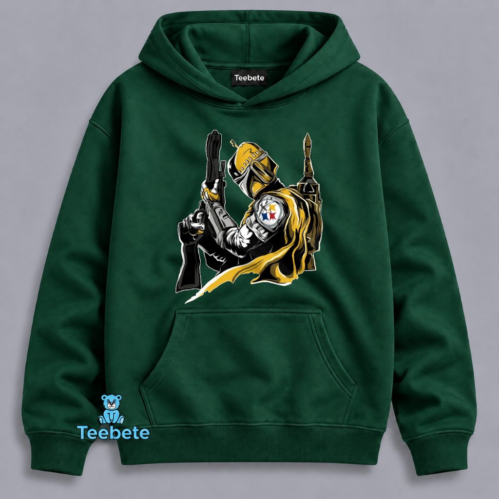 Pittsburgh Steelers Boba Fett Warrior Hoodie Pittsburgh Steelers Boba Fett Warrior Hoodie