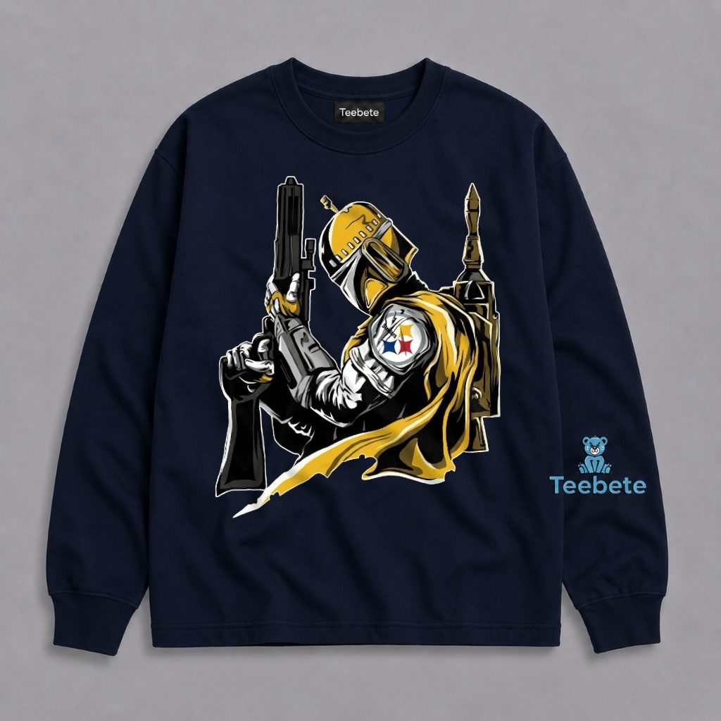 Pittsburgh Steelers Boba Fett Warrior Long Sleeve Pittsburgh Steelers Boba Fett Warrior Long Sleeve