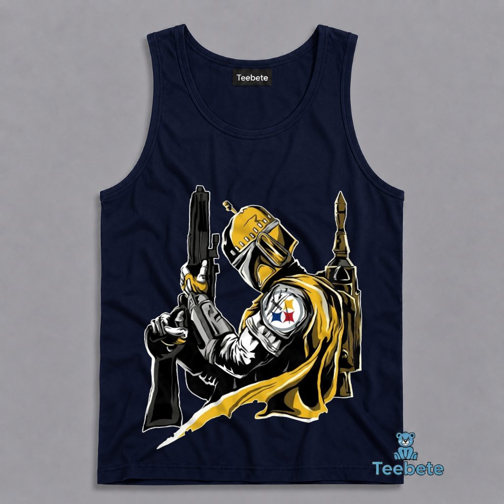 Pittsburgh Steelers Boba Fett Warrior Tanktop Pittsburgh Steelers Boba Fett Warrior Tanktop