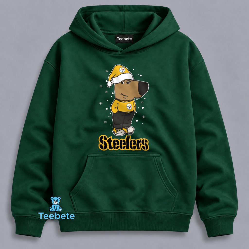 Pittsburgh Steelers Chill Guy Christmas Hoodie Pittsburgh Steelers Chill Guy Christmas Hoodie