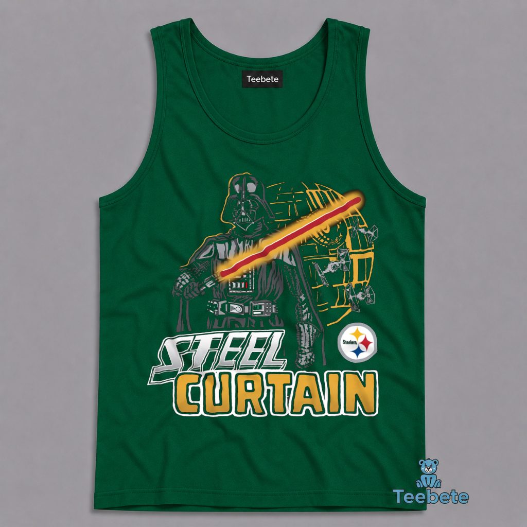 Pittsburgh Steelers Darth Vader Steel Curtain Tanktop Pittsburgh Steelers Darth Vader Steel Curtain Tanktop