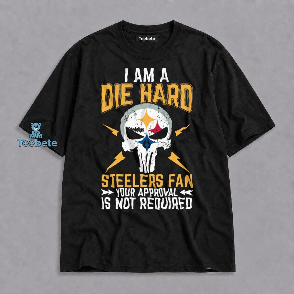 Pittsburgh Steelers Die Hard Fan Punisher Skull Shirt