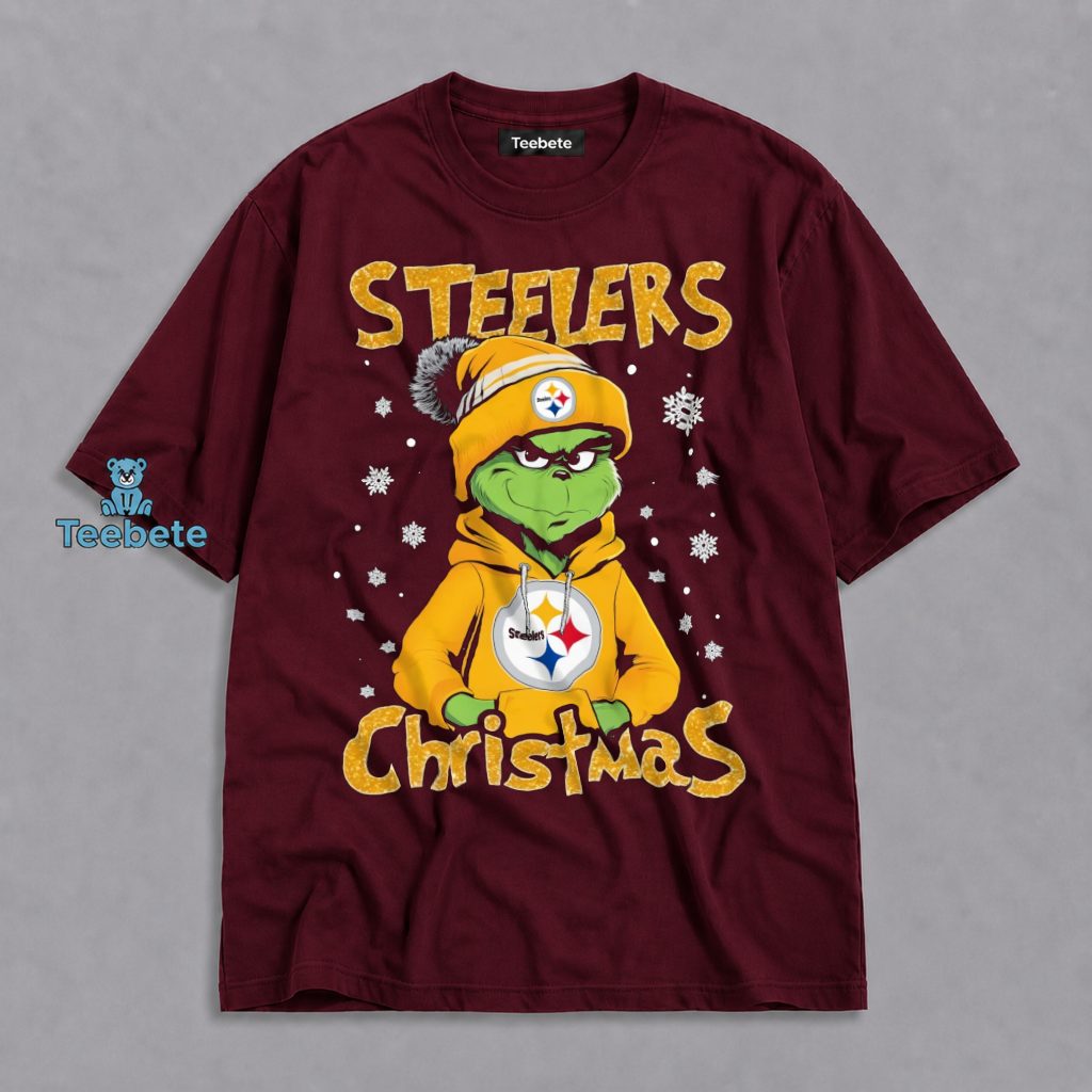 Pittsburgh Steelers Grinch Snowflake Christmas Shirt