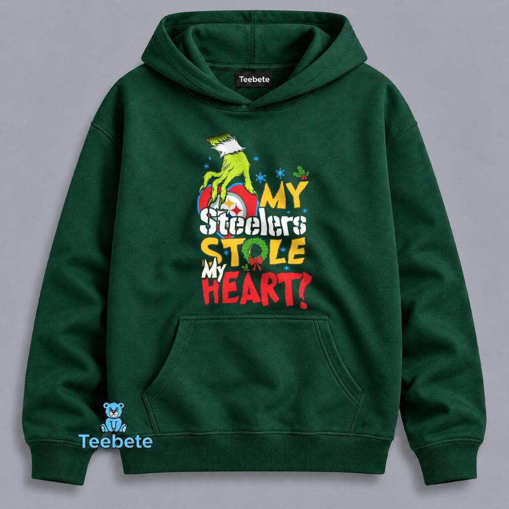 Pittsburgh Steelers Grinch Stole My Heart Hoodie Pittsburgh Steelers Grinch Stole My Heart Hoodie