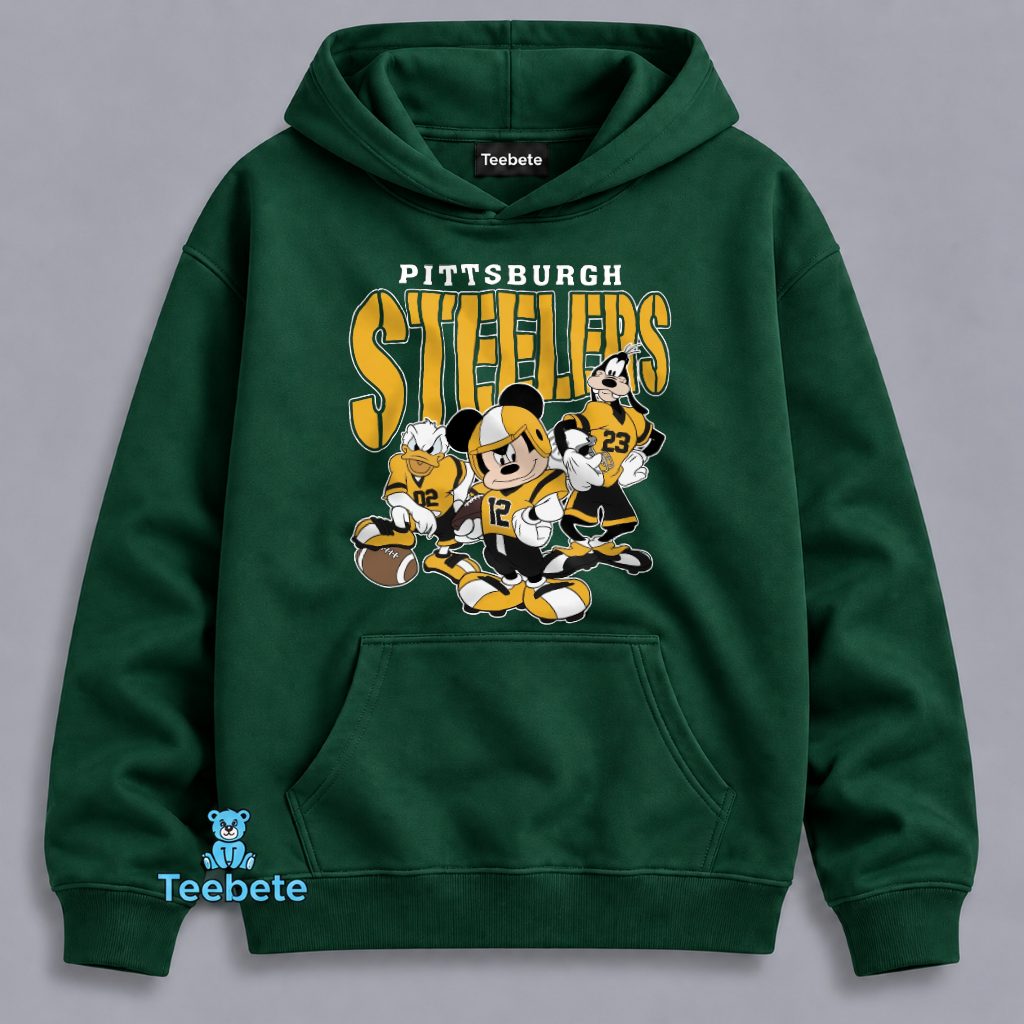 Pittsburgh Steelers Mickey Mouse Disney Characters Hoodie Pittsburgh Steelers Mickey Mouse Disney Characters Hoodie
