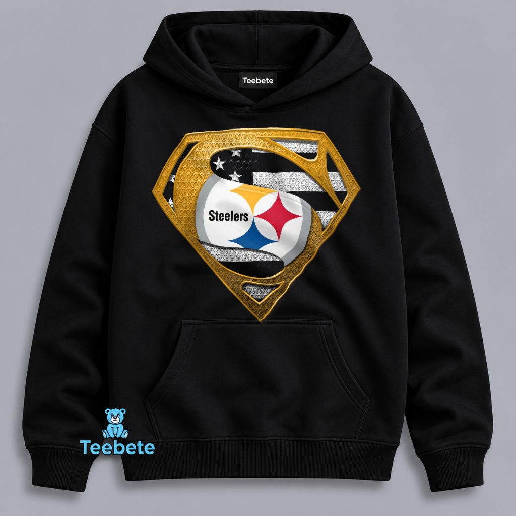 Pittsburgh Steelers Superman Hero Hoodie Pittsburgh Steelers Superman Hero Hoodie