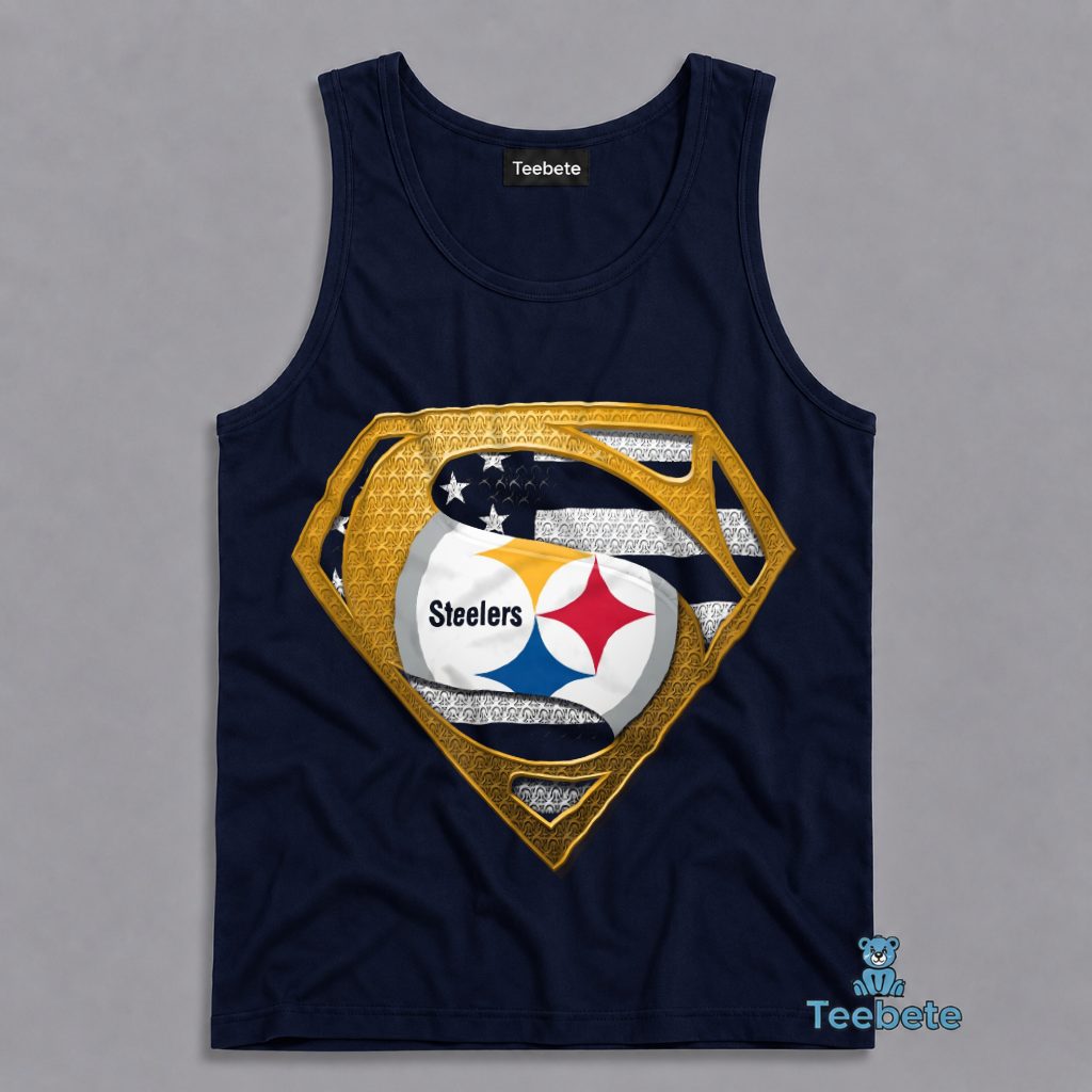 Pittsburgh Steelers Superman Hero Tanktop Pittsburgh Steelers Superman Hero Tanktop