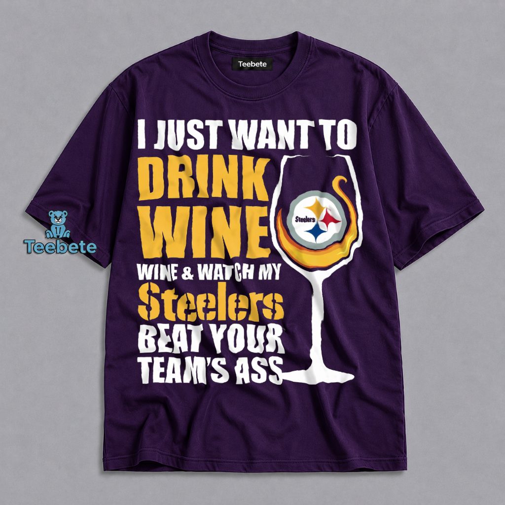 Pittsburgh Steelers Wine And Football Shirt