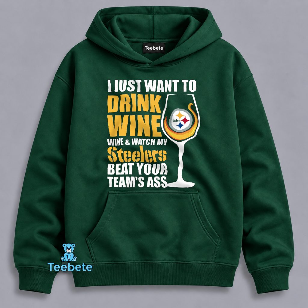 Pittsburgh Steelers Wine And Football Hoodie Pittsburgh Steelers Wine And Football Hoodie