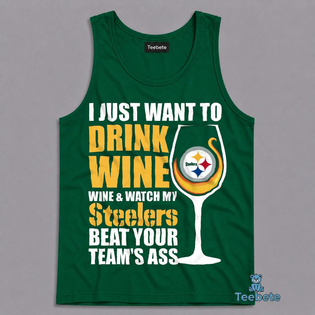 Pittsburgh Steelers Wine And Football Tanktop Pittsburgh Steelers Wine And Football Tanktop