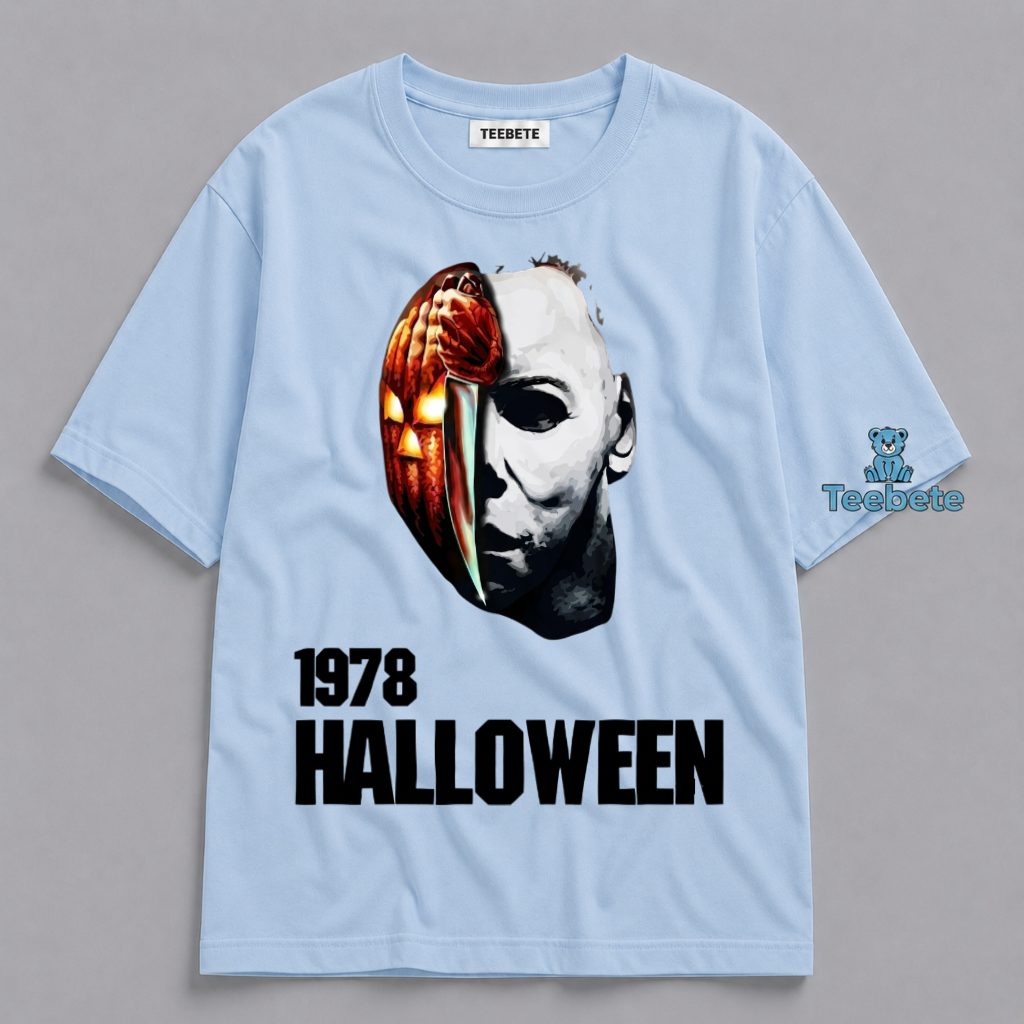 Pumpkin Split Face 1978 Michael Myers Unisex Shirt