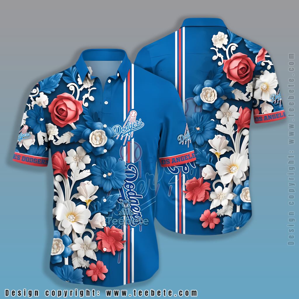 Rose Garden Los Angeles Dodgers Hawaiian Shirt