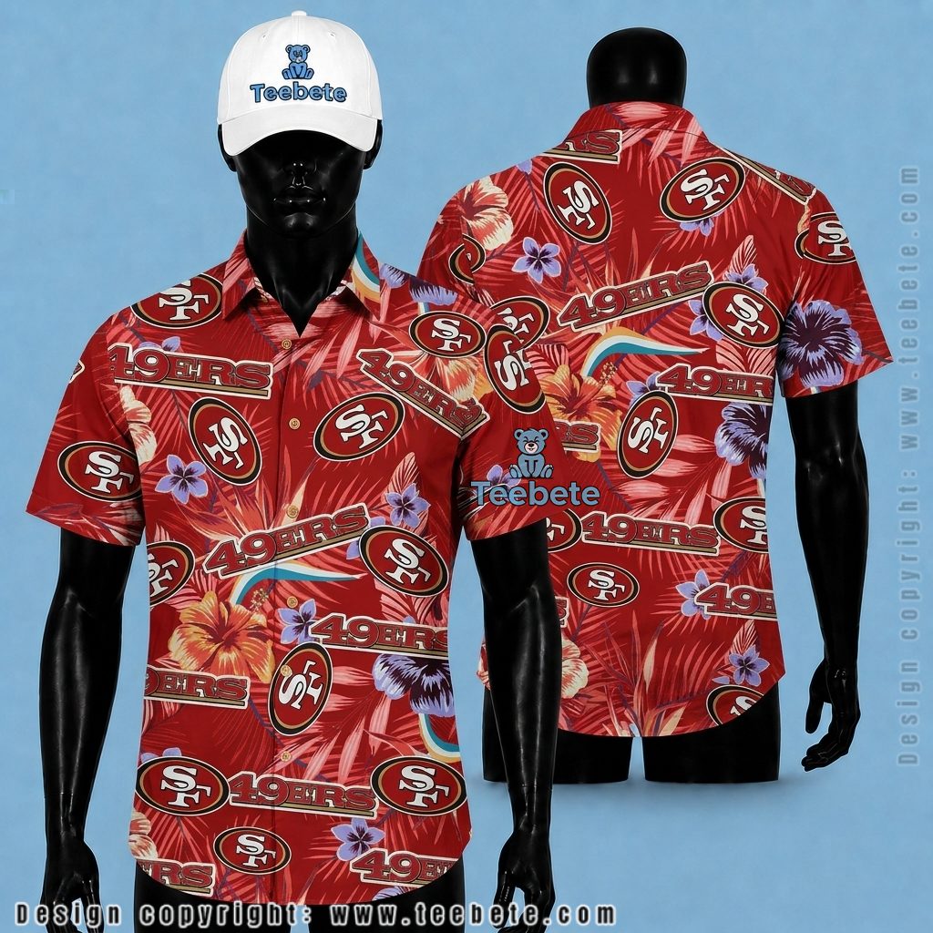 San Francisco 49ers Aloha Shirt Personalized Name
