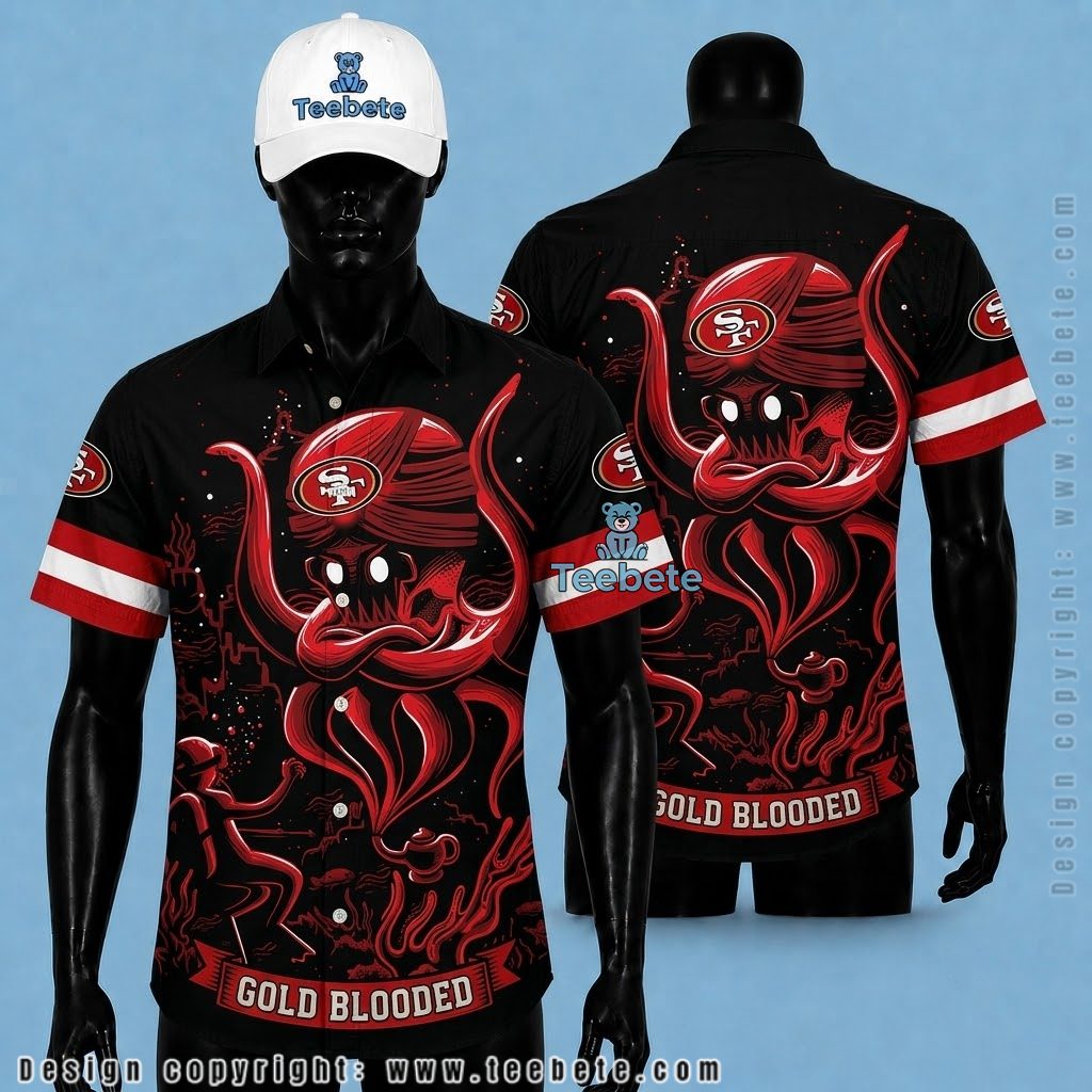 San Francisco 49ers Hawaiian Shirt Horror Characters San Francisco 49ers Hawaiian Shirt Horror Characters