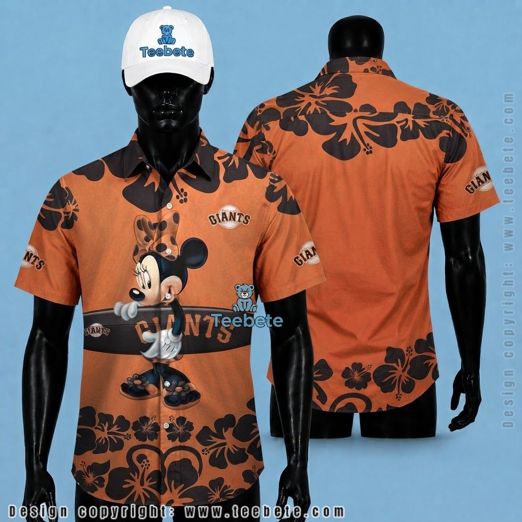 San Francisco Giants Tropical Shirt Minnie Mouse Floral