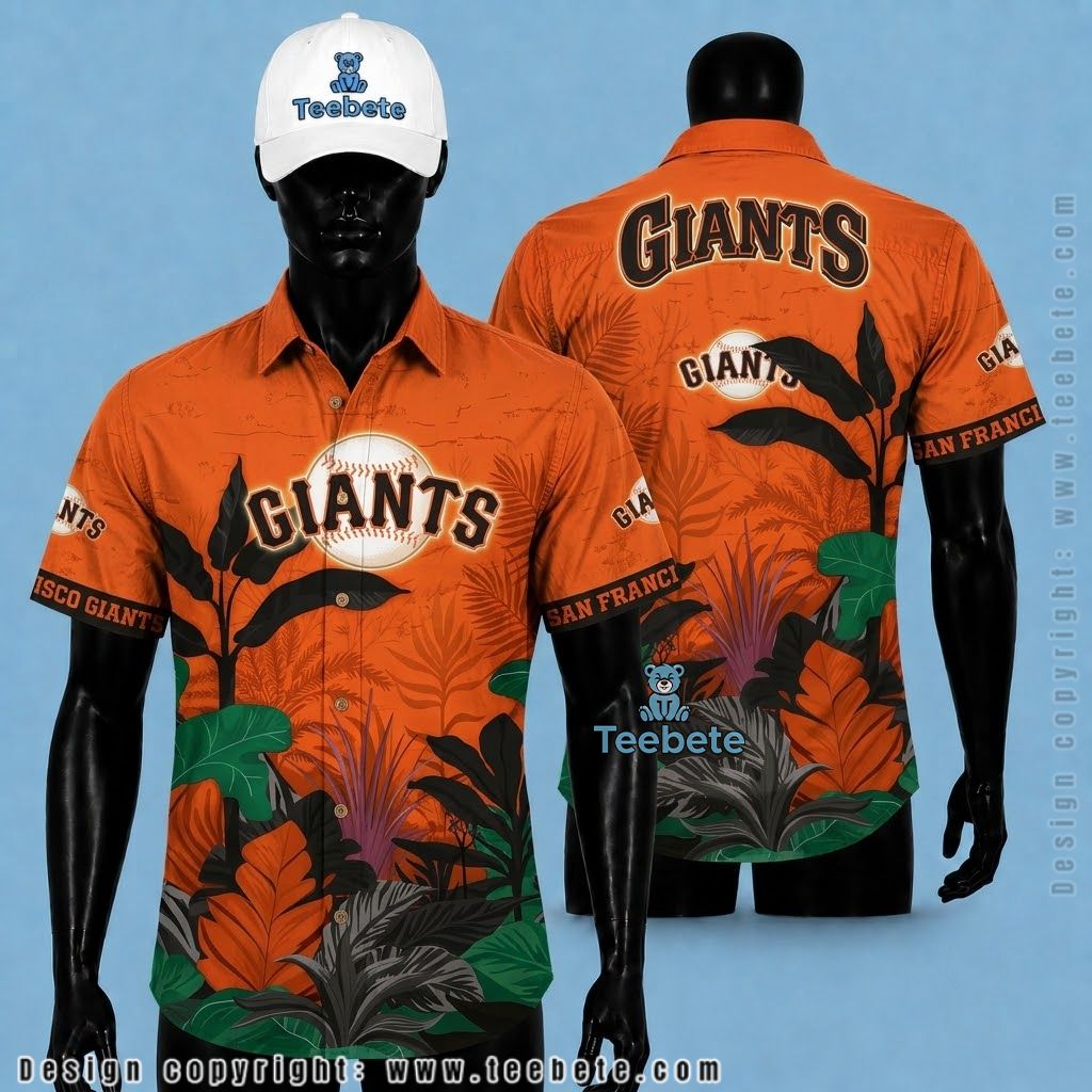 San Francisco Giants Tropical Shirt Verdant Leaves Jungle