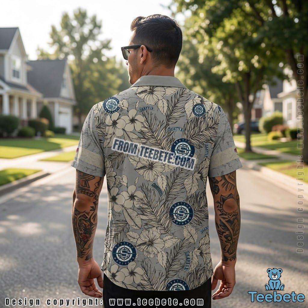 Seattle Mariners Button Up Shirt Tiki Surfing Version 2 Seattle Mariners Button Up Shirt Tiki Surfing Version 2