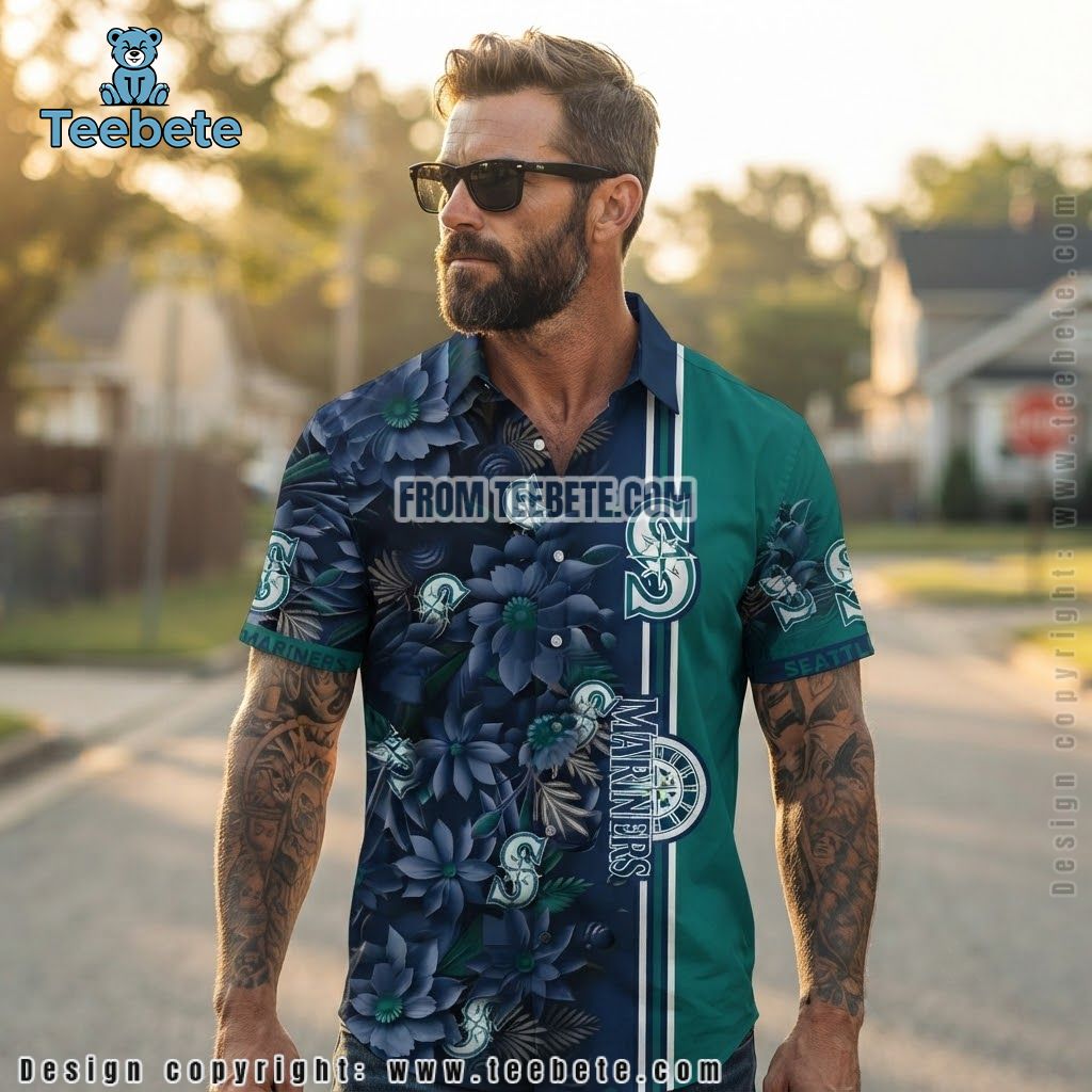 Seattle Mariners Hawaiian Shirt Sunflower