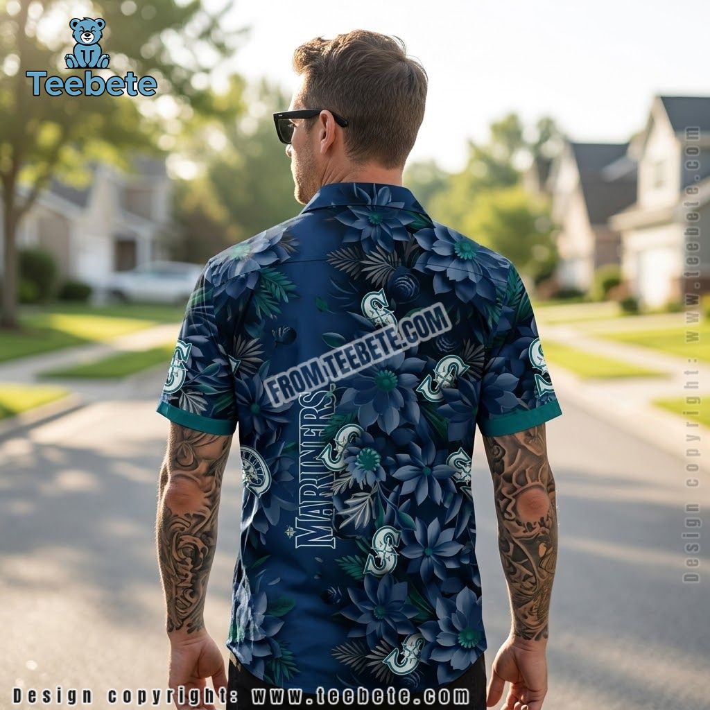 Seattle Mariners Hawaiian Shirt Sunflower Version 2 Seattle Mariners Hawaiian Shirt Sunflower Version 2