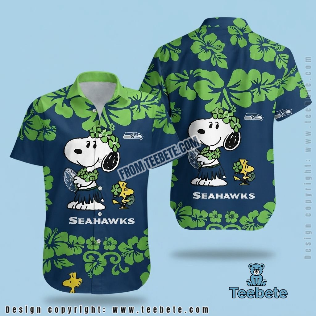 Seattle Seahawks Hawaiian Shirt Patriotic Tiki
