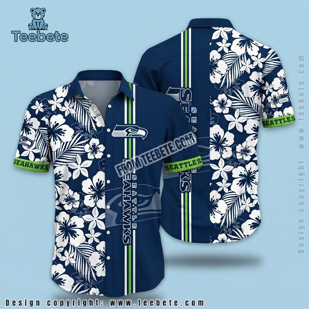 Seattle Seahawks Hawaiian Shirt Skull Horror Seattle Seahawks Hawaiian Shirt Skull Horror