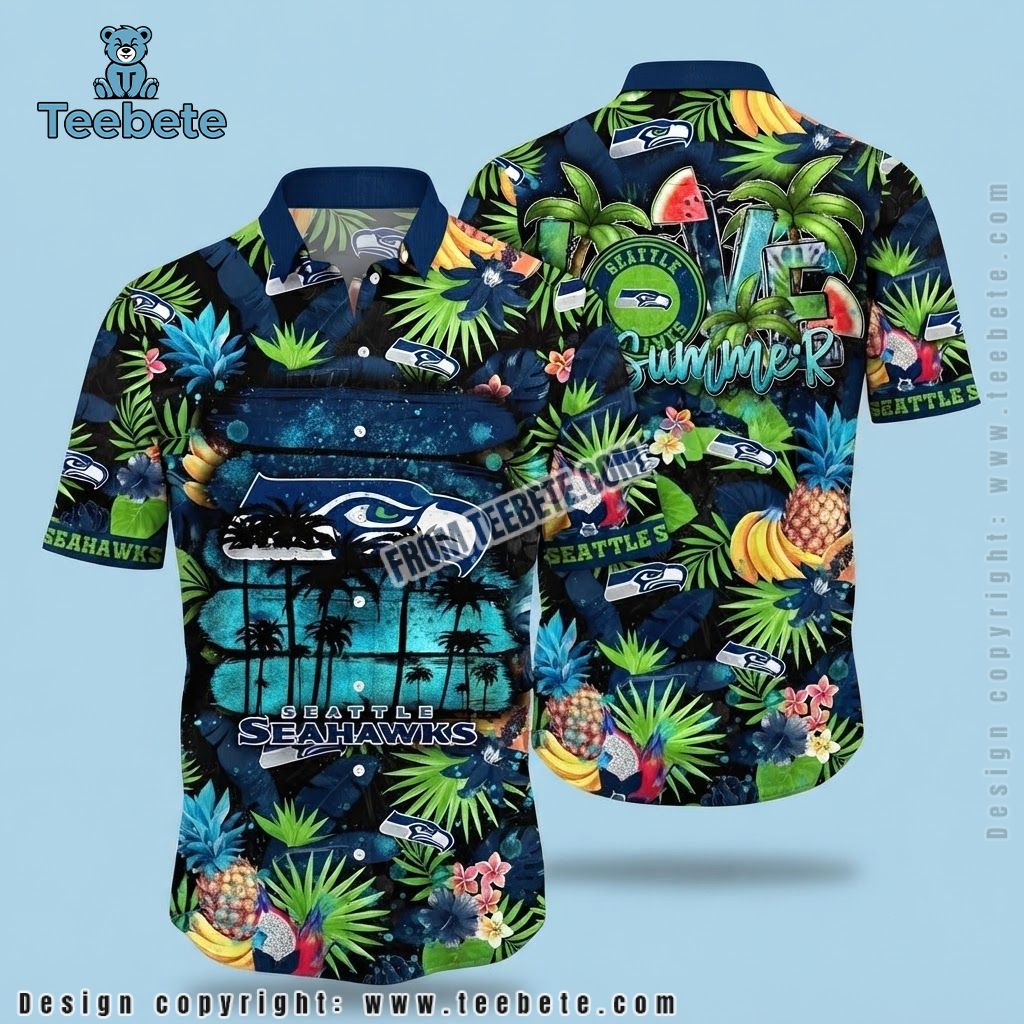 Seattle Seahawks Hawaiian Shirt Summer Fruit