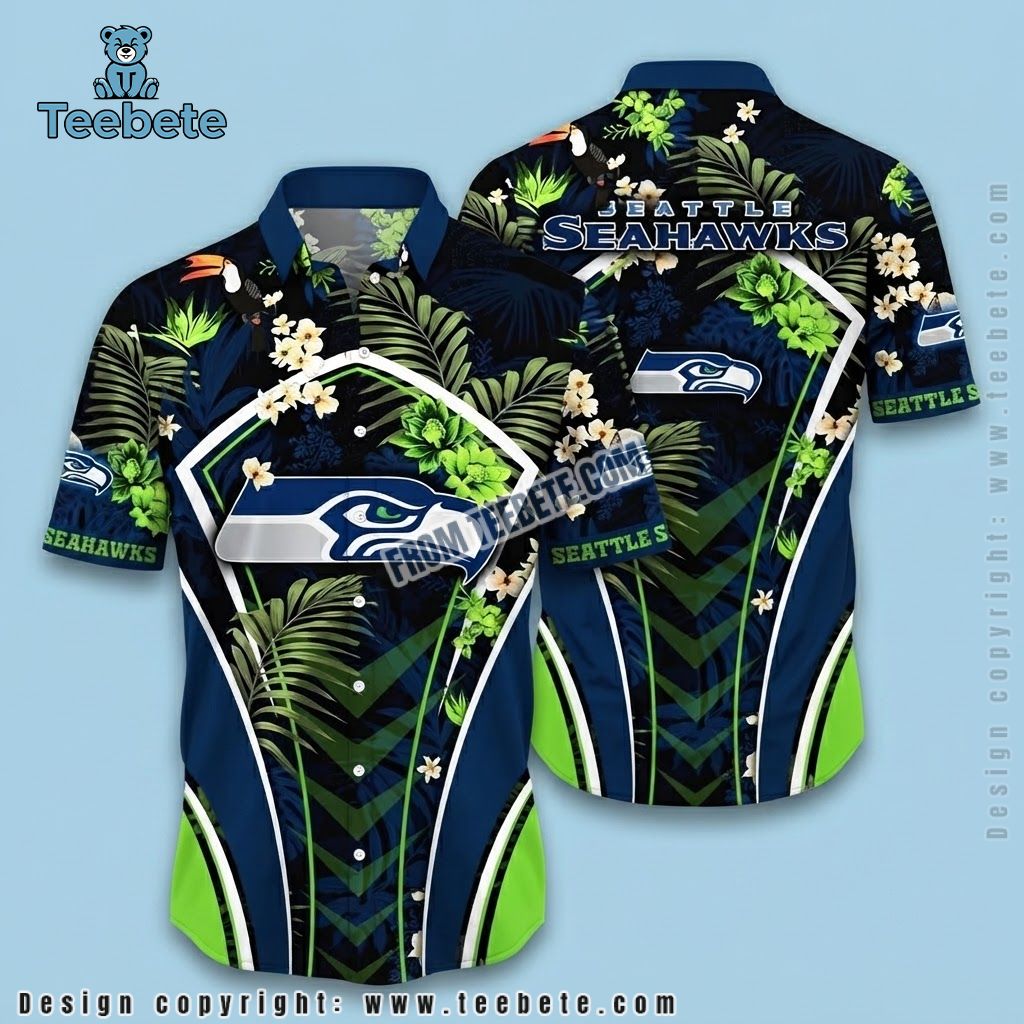 Seattle Seahawks Tropical Shirt Liberty Palm