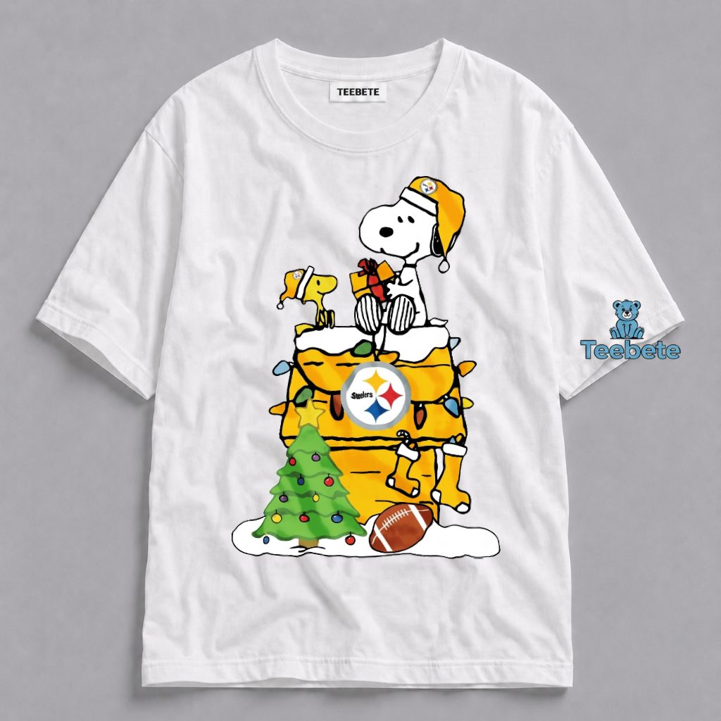 Snoopy Woodstock Pittsburgh Steelers Christmas Shirt