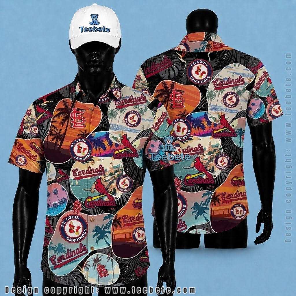 St. Louis Cardinals Hawaiian Shirt Retro Patchwork