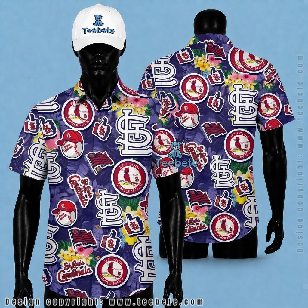 St. Louis Cardinals Hawaiian Shirt Sticker Bomb