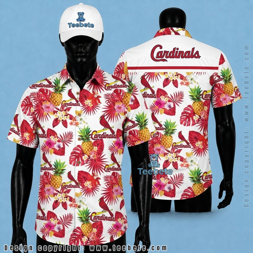 St. Louis Cardinals Tropical Shirt Tropical Floral