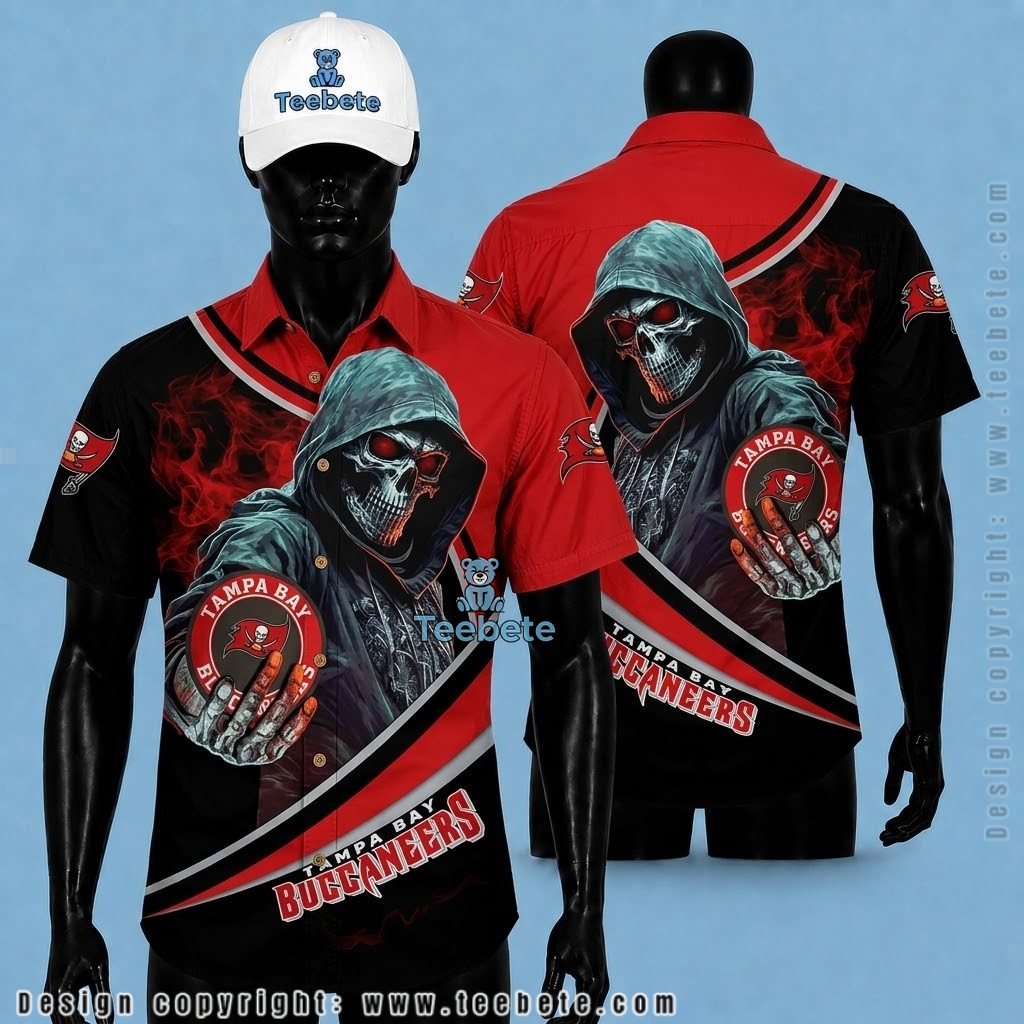 Tampa Bay Buccaneers Tropical Shirt Grim Reaper