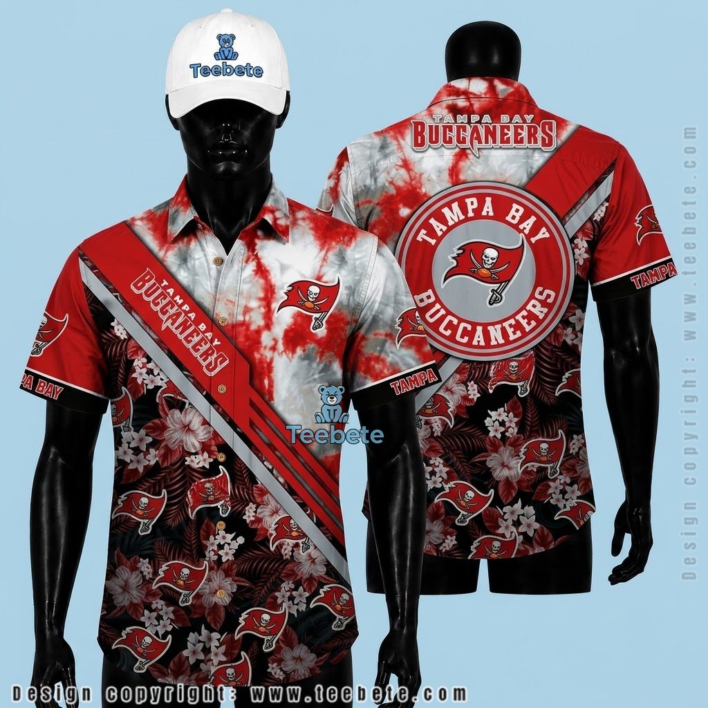 Tampa Bay Buccaneers Tropical Shirt Tie Dye