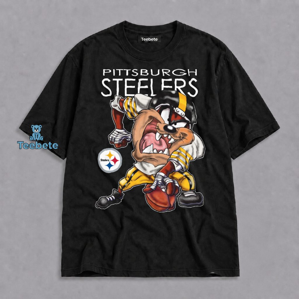Taz Tasmanian Devil Pittsburgh Steelers Vintage Shirt